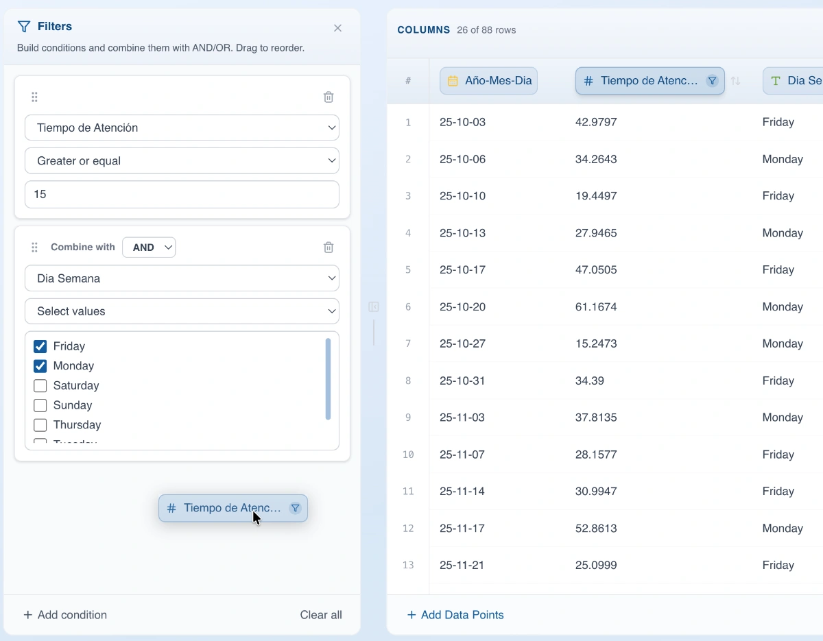 How to create filters