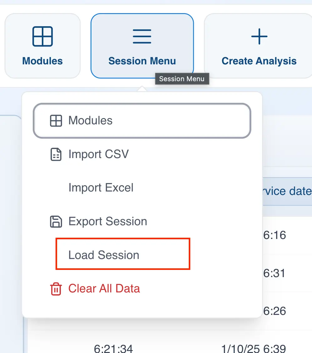 Saving your analyses