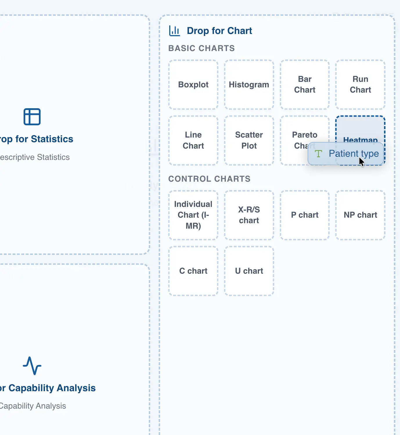 Create from drag and drop